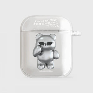 [THENINEMALL] 실버 구미 AirPods Clear Case