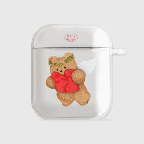 [THENINEMALL] 큐피드 테디 AirPods Clear Case