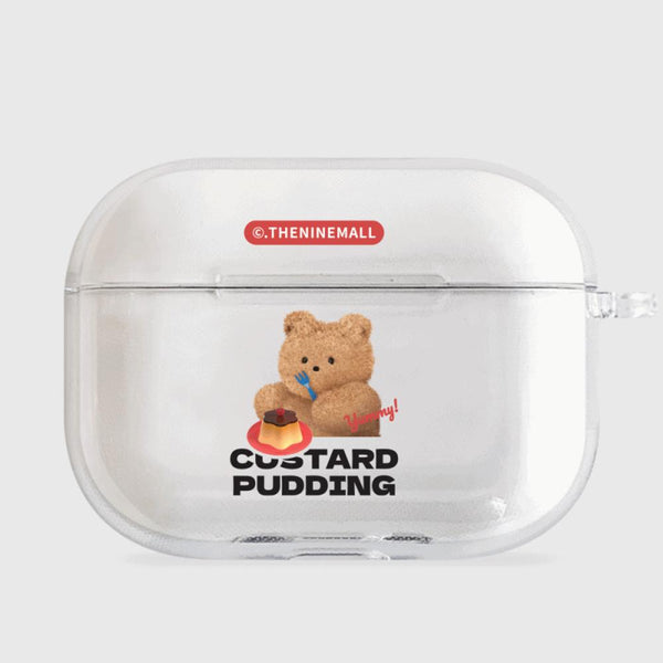 [THENINEMALL] Pudding Gummy AirPods Clear Case