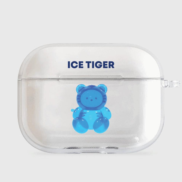 [THENINEMALL] 젤리 타이거 AirPods Clear Case