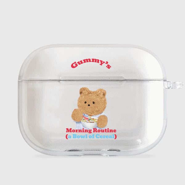 [THENINEMALL] Morning Cereal Gummy AirPods Clear Case