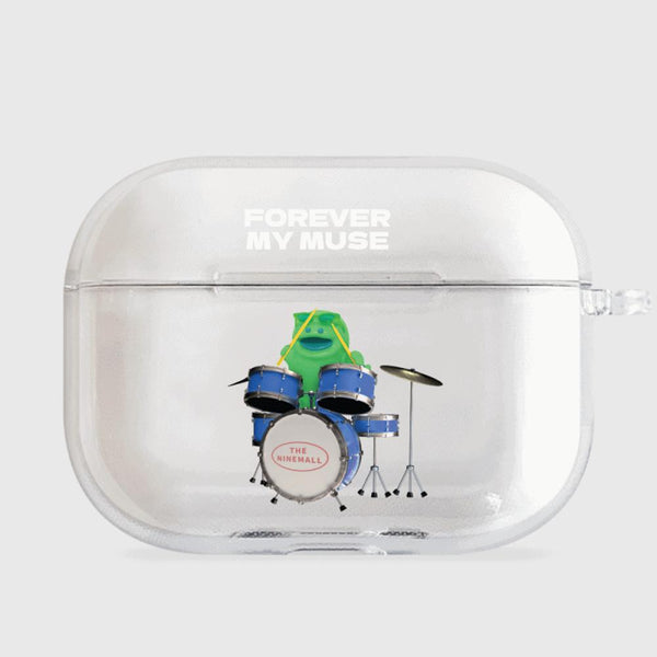 [THENINEMALL] Green Muse Raptor AirPods Clear Case