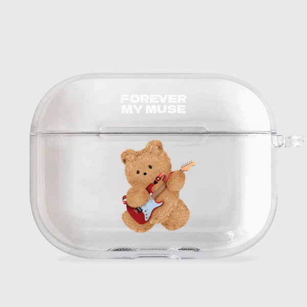 [THENINEMALL] Red Muse Gummy AirPods Clear Case