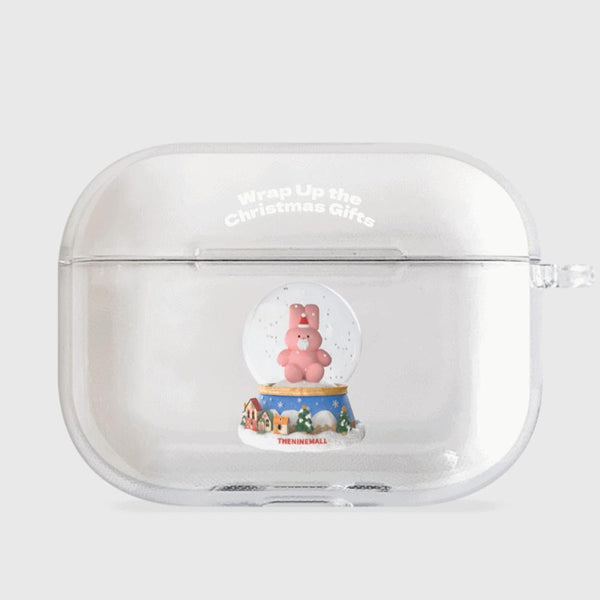 [THENINEMALL] Windy Snowball AirPods Clear Case