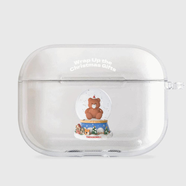 [THENINEMALL] Gummy Snowball AirPods Clear Case