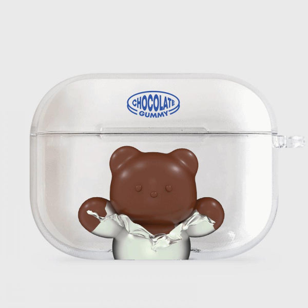 [THENINEMALL] 빅 초콜릿 구미 AirPods Clear Case