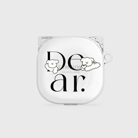 [Mademoment] Dear Molly Lettering Design Buds Live Clear Case