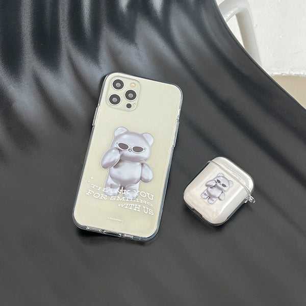 [THENINEMALL] 실버 구미 AirPods Clear Case