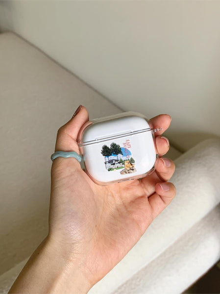 [Mademoment] 레이지포레스트 디자인 Clear AirPods Case