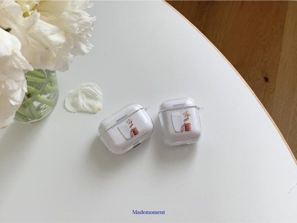 [Mademoment] 피넛밀크 디자인 Clear AirPods Case