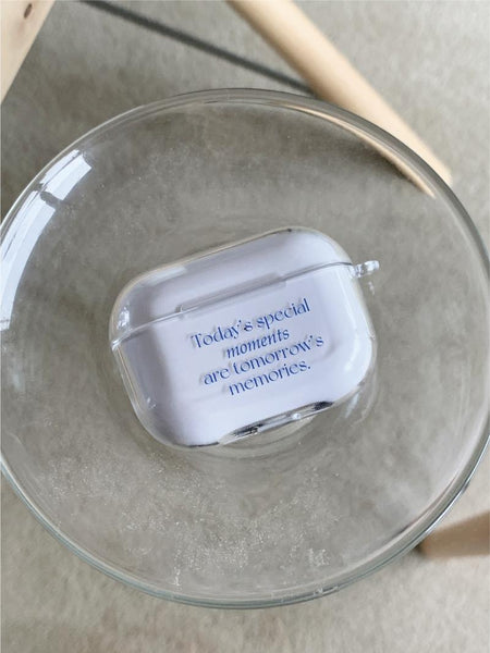 [Mademoment] 스페셜모먼트 레터링 디자인 Clear AirPods Case