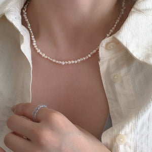 [moat] Coco Pearl Necklace (silver925)