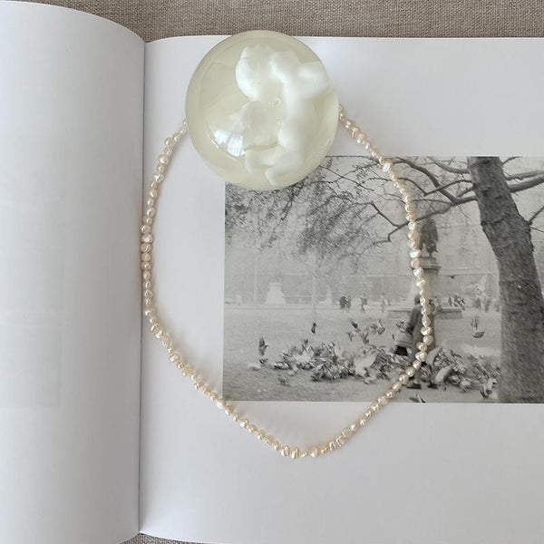 [moat] Coco Pearl Necklace (silver925)