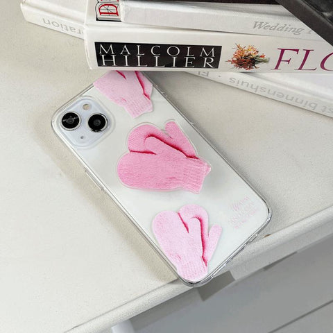 [Mademoment] Cozy Winter Design Clear Phone Case (4 Types)