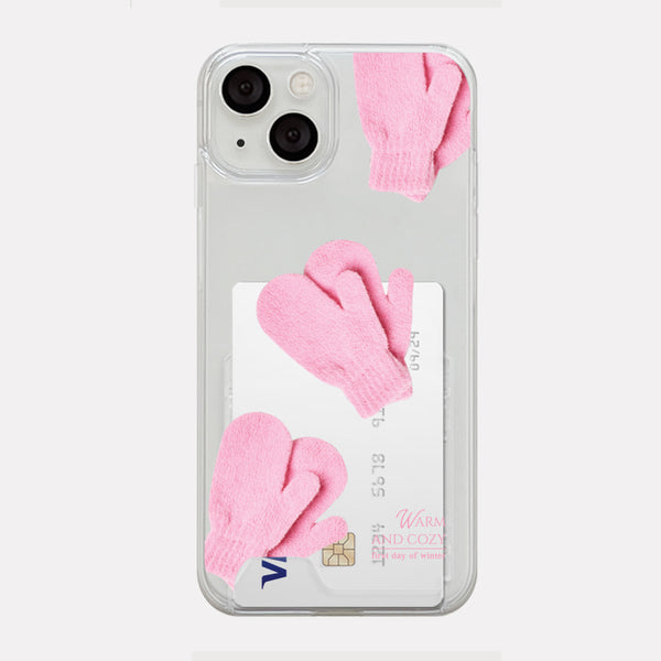 [Mademoment] Cozy Winter Design Clear Phone Case (4 Types)