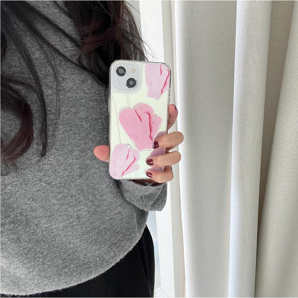 [Mademoment] Cozy Winter Design Glossy Mirror Phone Case