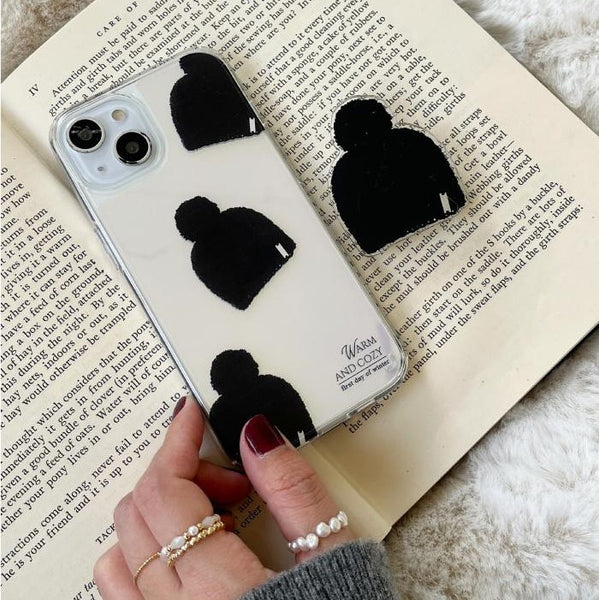 [Mademoment] Cozy Winter Design Glossy Mirror Phone Case