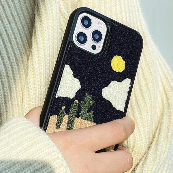 [MOMO CASE] 나이트타임 Embroidery Phone Case