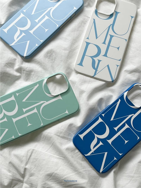 [Mademoment] Summer Mood Lettering Design Phone Case