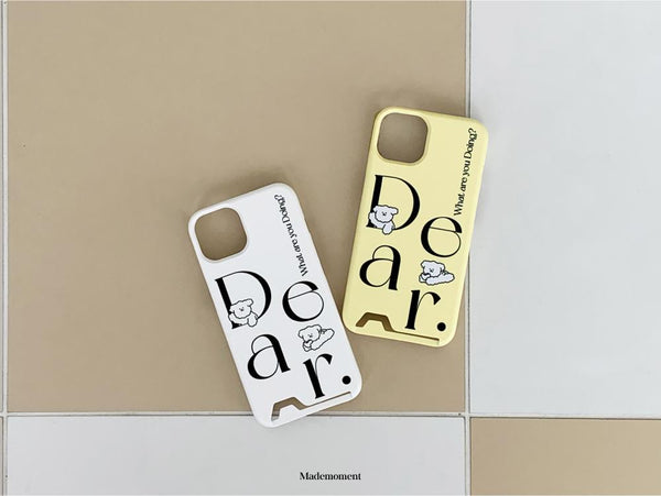 [Mademoment] Dear Molly Lettering Design Phone Case