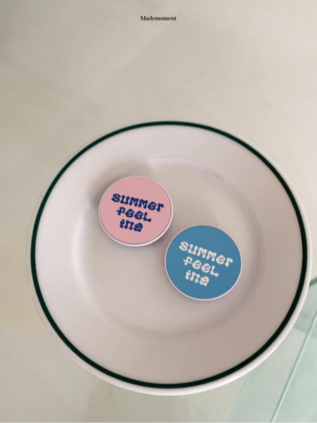 [Mademoment] Summer Feeling Lettering Design Grip Tok