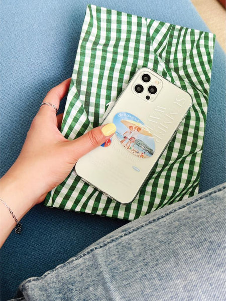 [Mademoment] 썸머웨이브 디자인 Clear Phone Case (3 Types)