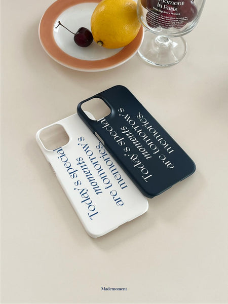 [Mademoment] 스페셜모먼트 레터링 디자인 Phone Case