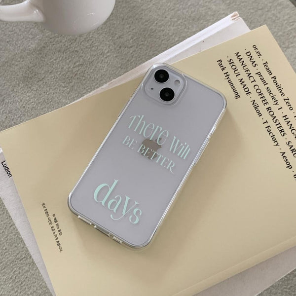 [Mademoment] Day's Color Lettering Design Clear Phone Case (4 Types)