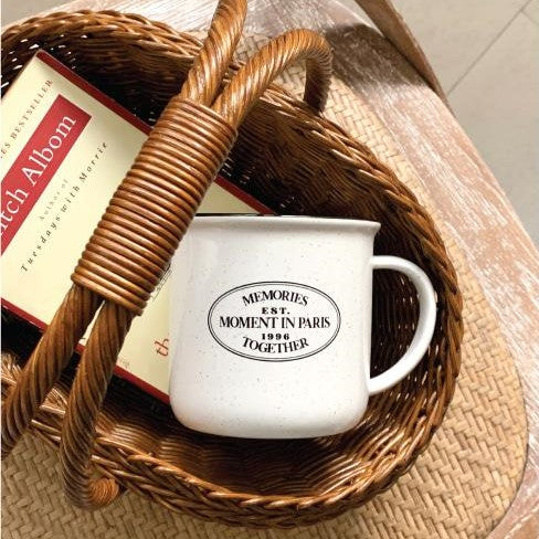 [Mademoment] Paris in Moments Cookie White Mug 410ml