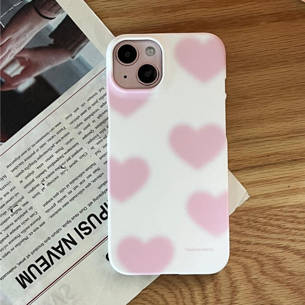 [Mademoment] Heart Gradient Pattern Design Phone Case