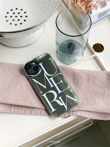 [Mademoment] Summer Mood Lettering Design Glossy Mirror Phone Case