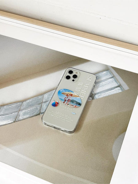 [Mademoment] 썸머웨이브 디자인 Clear Phone Case (3 Types)