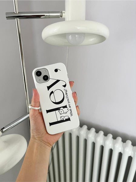 [Mademoment] Hey Momo Lettering Design Phone Case