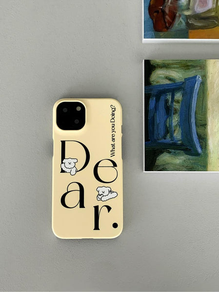 [Mademoment] Dear Molly Lettering Design Phone Case