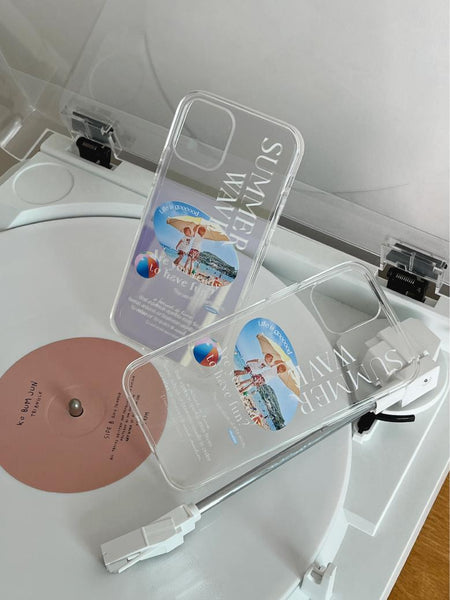 [Mademoment] 썸머웨이브 디자인 Glossy Mirror Phone Case