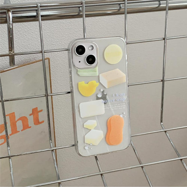 [Mademoment] 클린버터 디자인 Clear Phone Case (3 Types)