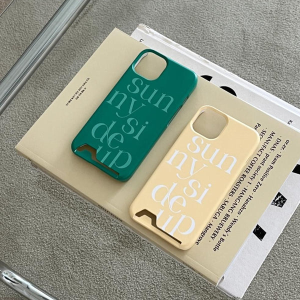 [Mademoment] Sunny Side Up Lettering Design Phone Case