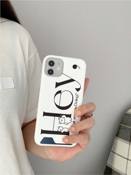 [Mademoment] Hey Momo Lettering Design Phone Case