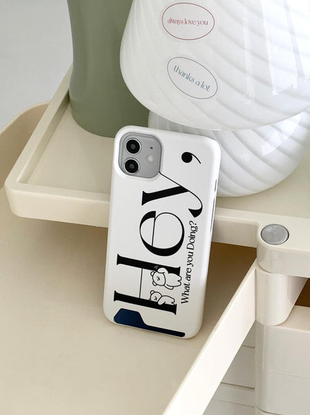 [Mademoment] Hey Momo Lettering Design Phone Case