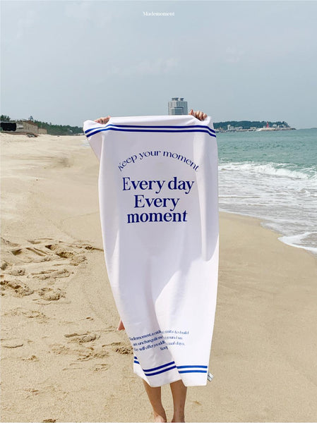 [Mademoment] Daily Blue Beach Towel