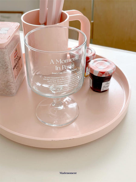 [Mademoment] Paris In Moment Goblet Glass Cup 300ml