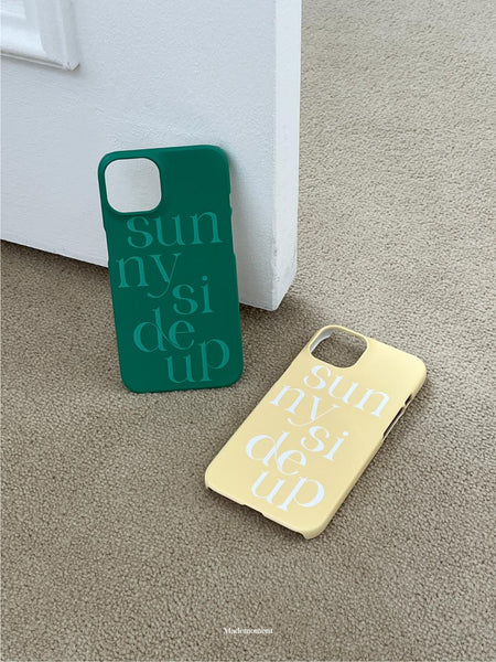 [Mademoment] Sunny Side Up Lettering Design Phone Case