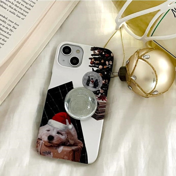 [Mademoment] Sleepy Puppy Design Phone Case