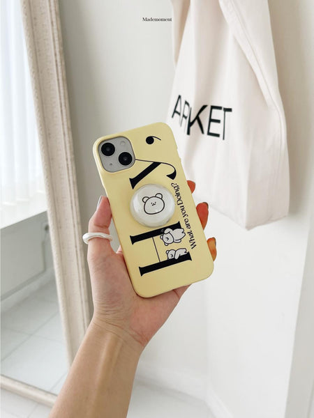 [Mademoment] Hey Momo Lettering Design Phone Case