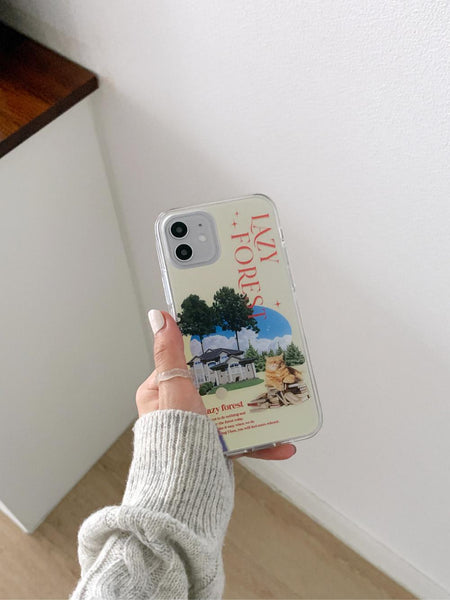 [Mademoment] 레이지포레스트 디자인 Glossy Mirror Phone Case