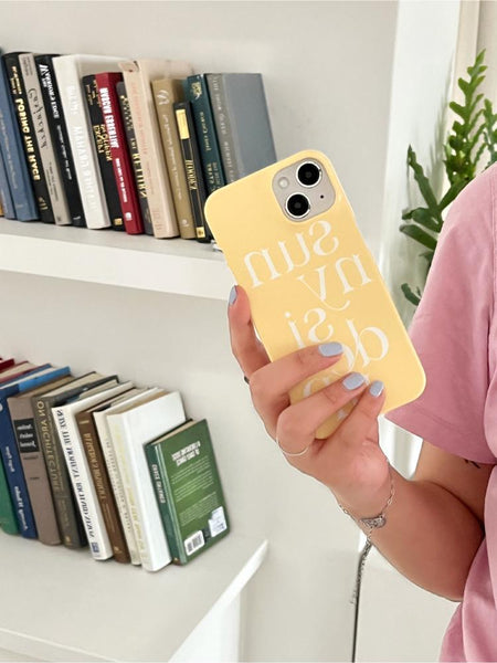 [Mademoment] Sunny Side Up Lettering Design Phone Case