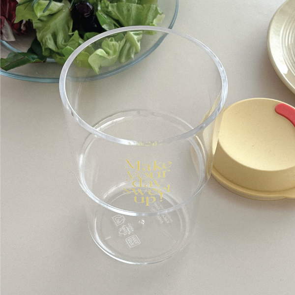 [Mademoment] Sweet Up Yellow Clear Reusable Tumbler (Hot/Cold) 500ml