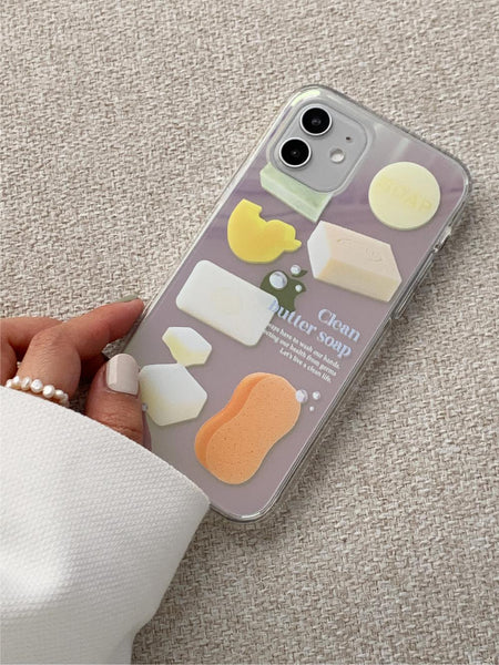 [Mademoment] 클린버터 디자인 Glossy Mirror Phone Case