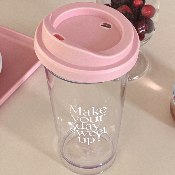 [Mademoment] Sweet Up Clear Reusable Cup (Hot/Cold) 473ml