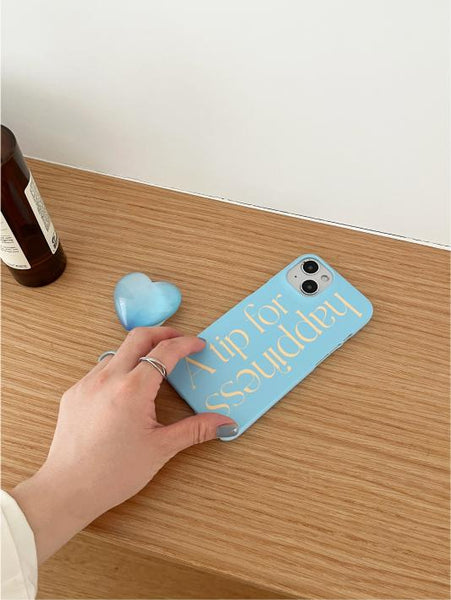 [Mademoment] 해피니스 레터링 디자인 Phone Case